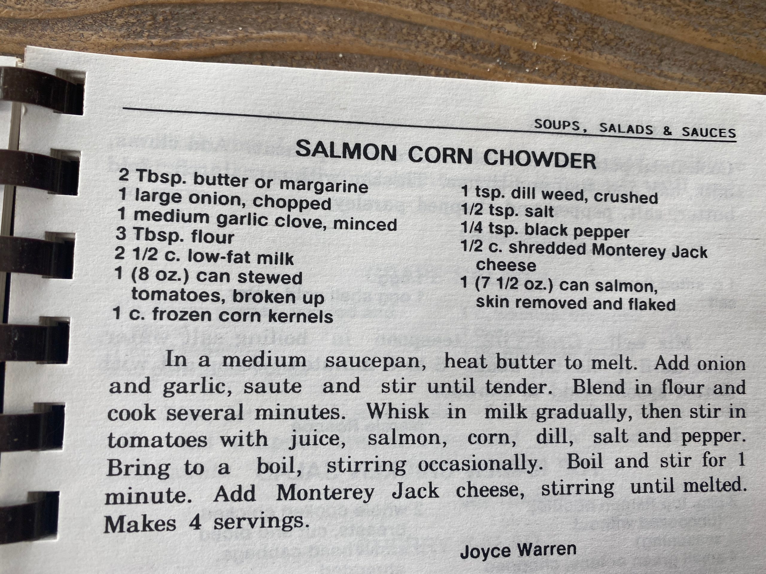 Salmon Corn Chowder Recipe | Holly Cookbook